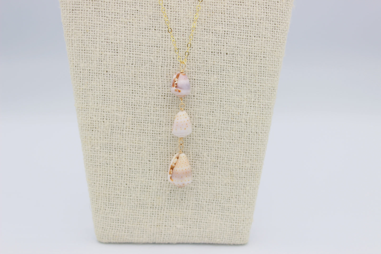 Abbreviated Cone Shell Dangle Necklace