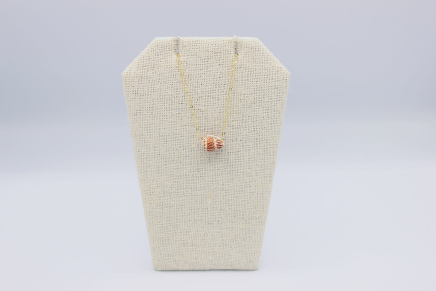 Baby Brown Chaldean Cone Shell Necklace