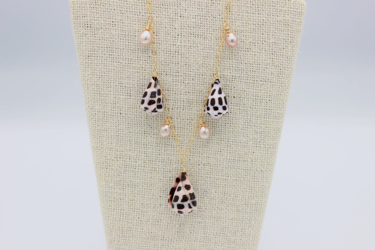 Hebrew Cone Shell Charm Necklace