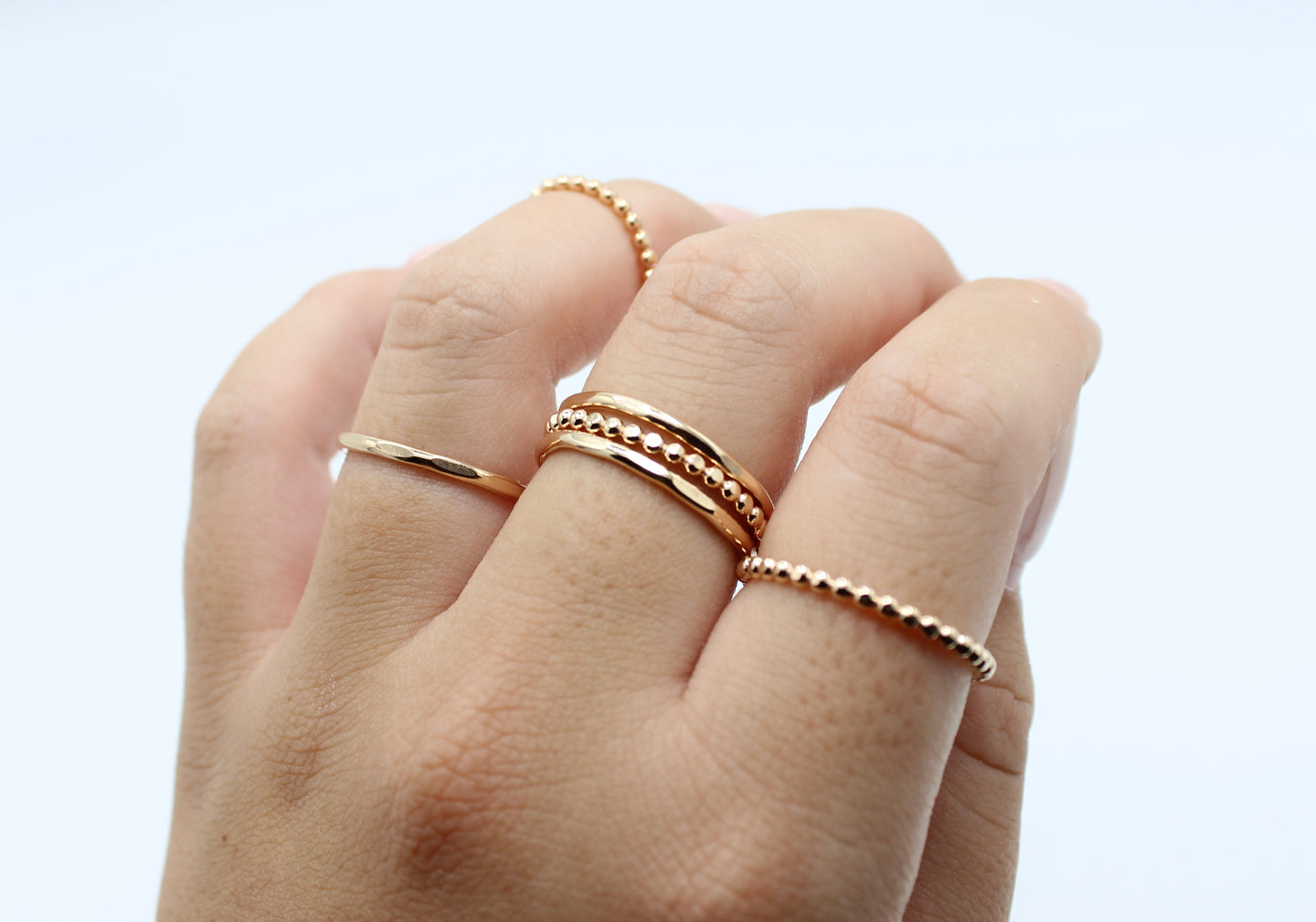Bubble and Hammered Rings
