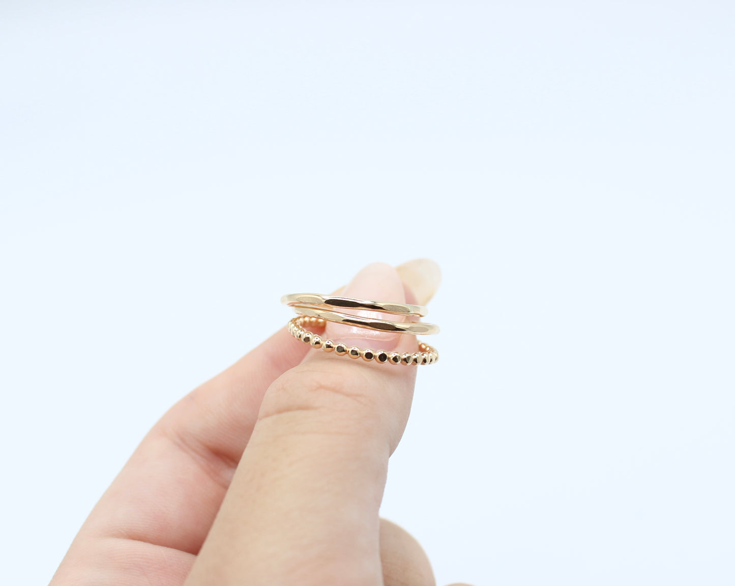 Bubble and Hammered Rings