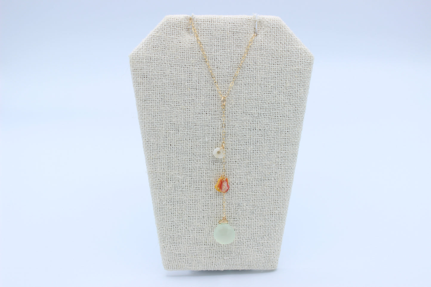 Sunrise Shell Chip Drop Necklace