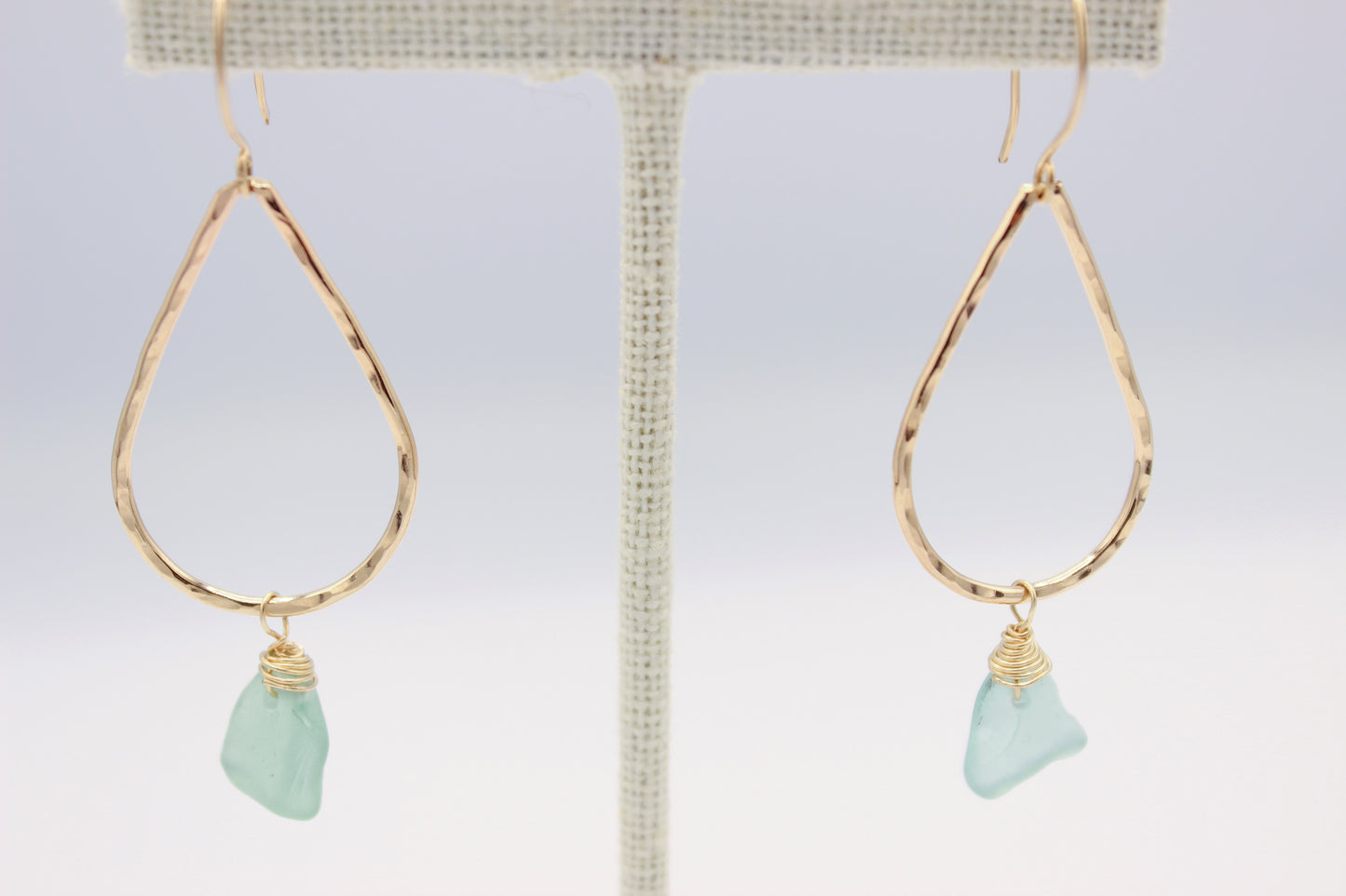 Seaglass Teardrop Earrings