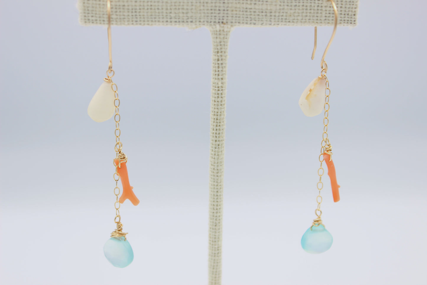 Shell & Coral Danglers