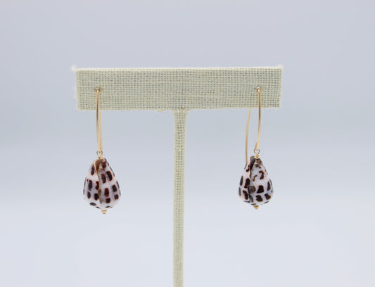 Hebrew Cone Shell Hook Earrings