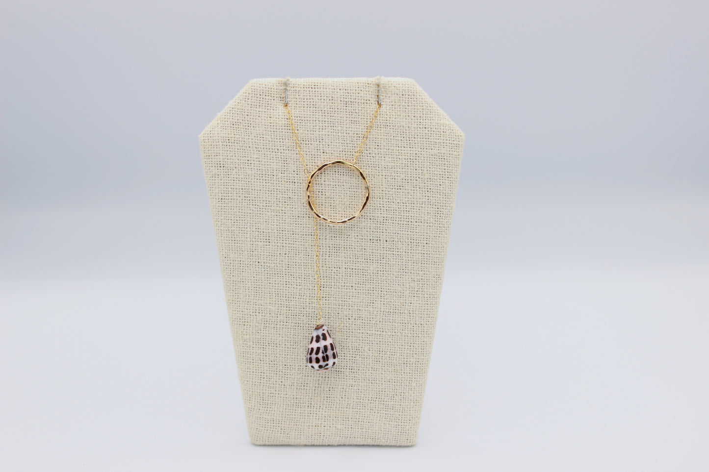 Hebrew Cone Shell Loop Necklace
