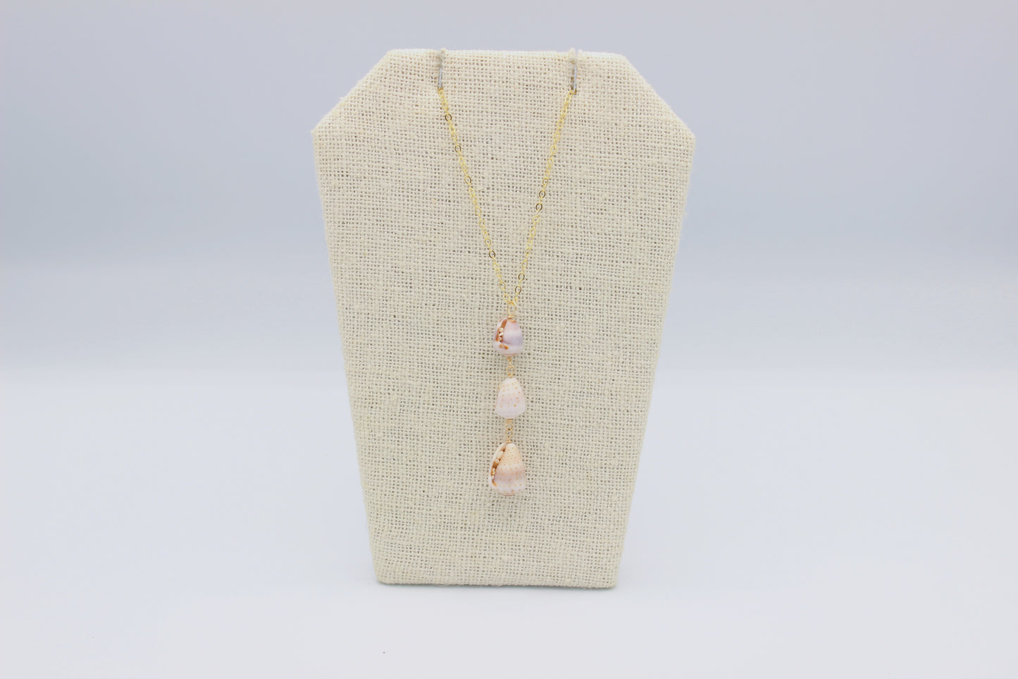 Abbreviated Cone Shell Dangle Necklace