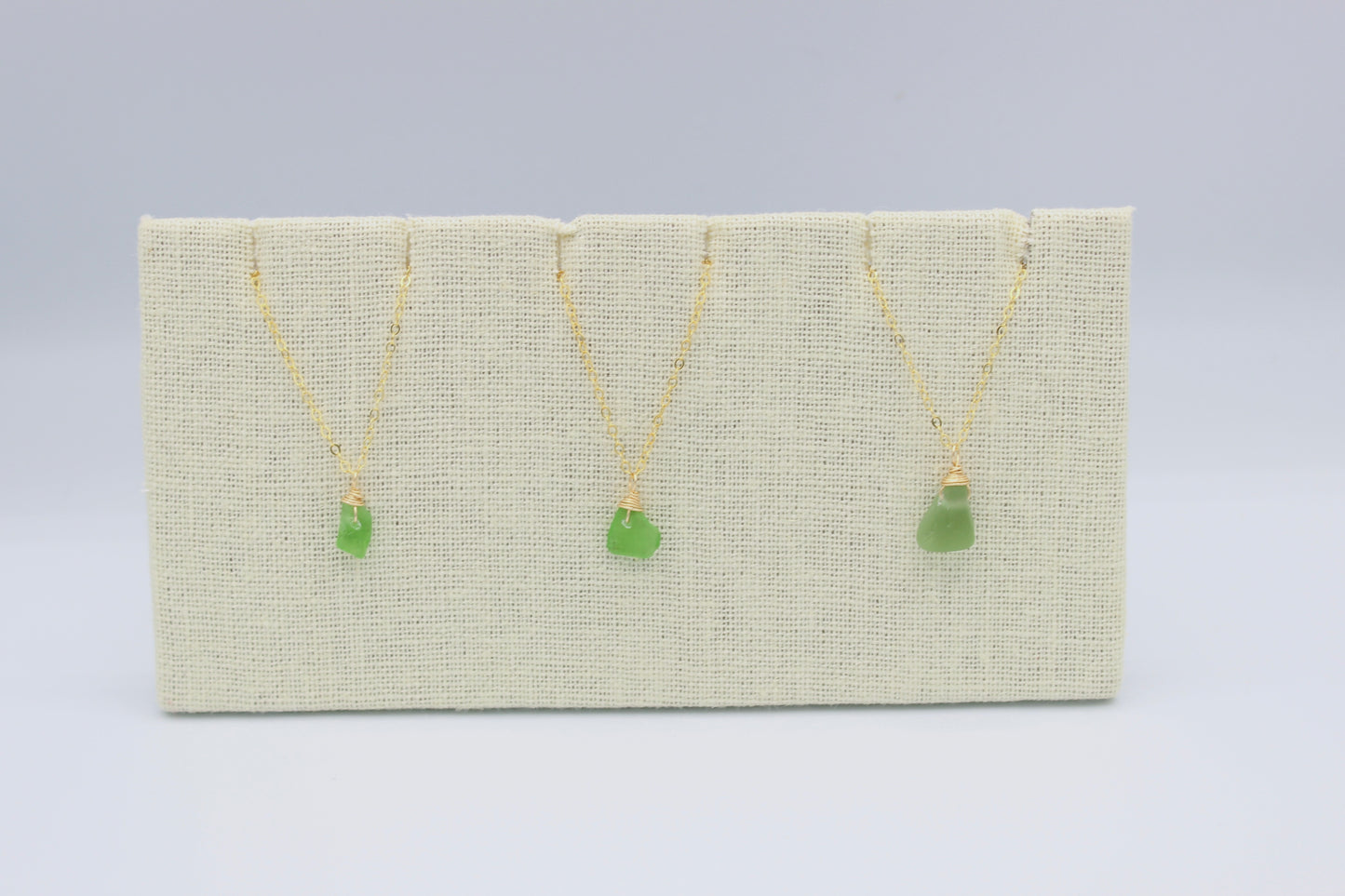 Green Sea Glass Necklaces