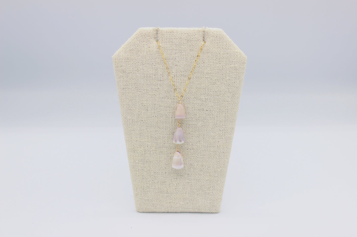 Purple Cone Shell Dangle Necklace