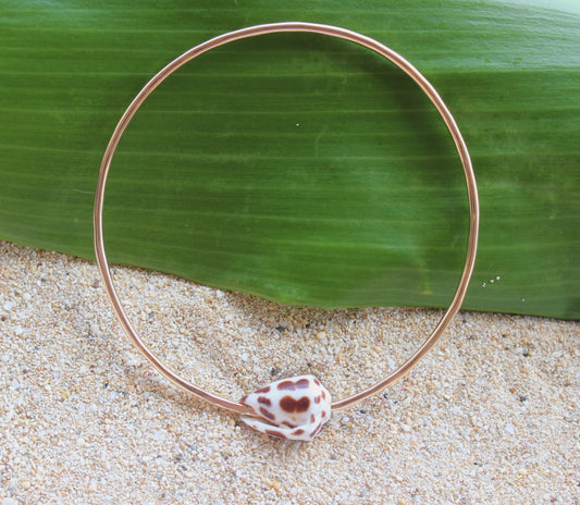 Hebrew Cone Shell Bangle