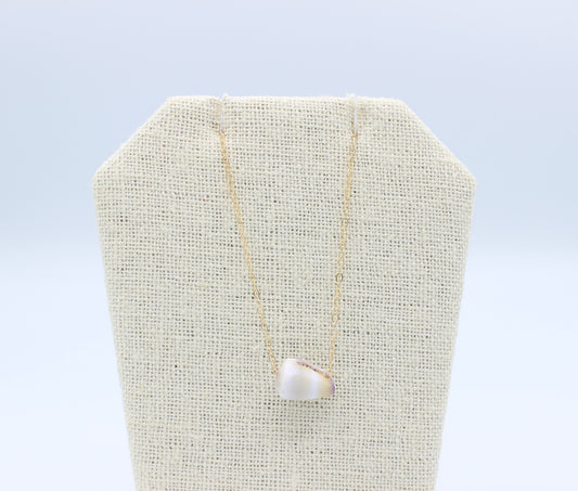 Floating Pastel Cone Shell Necklace