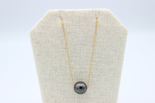 Floating Tahitian Pearl Necklace