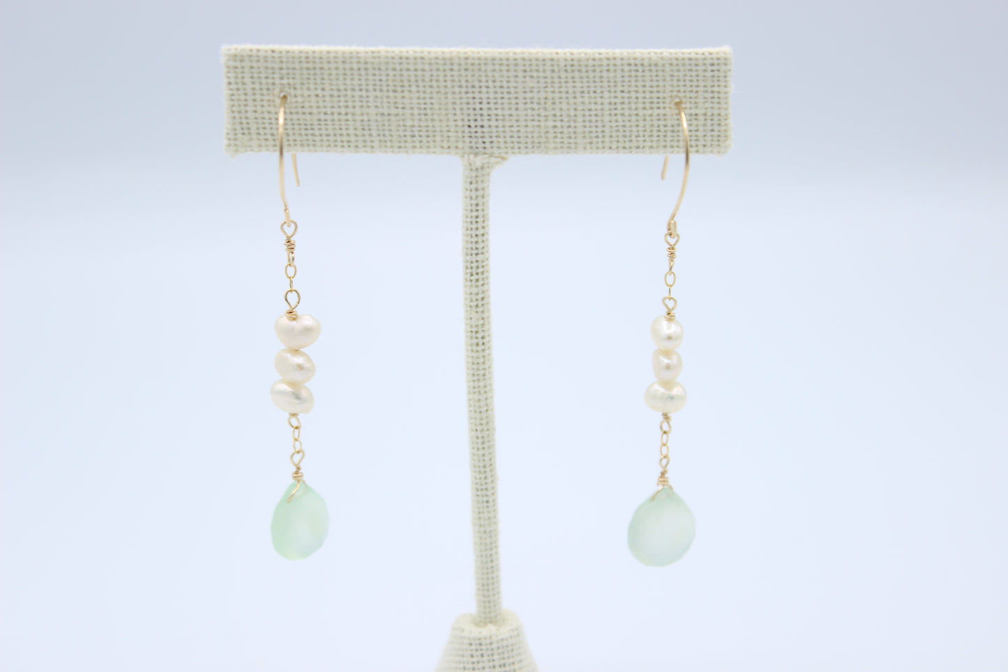 Chalcedony Hanging Earrings