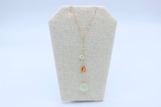 Sunrise Shell Chip Drop Necklace