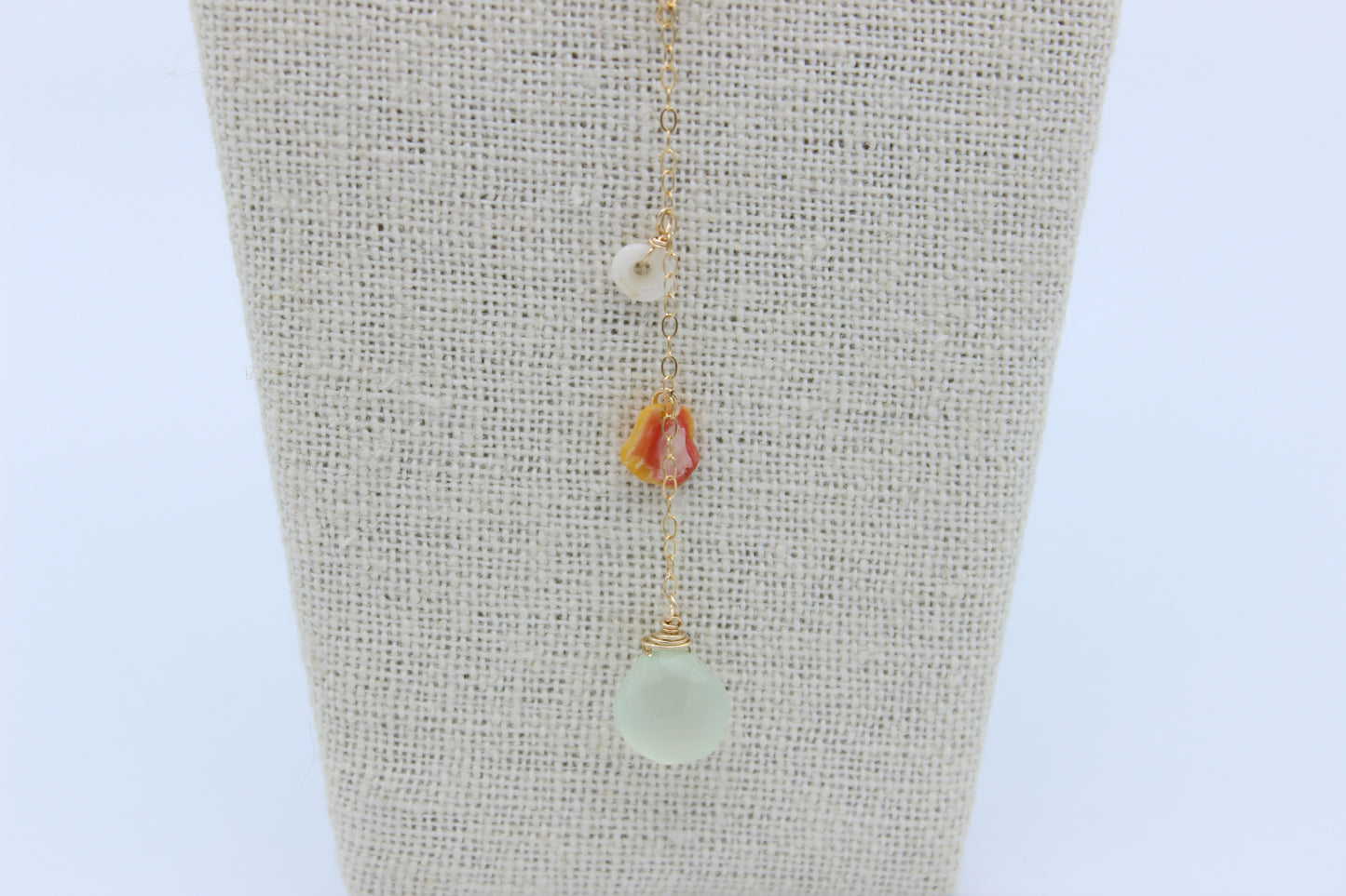Sunrise Shell Chip Drop Necklace