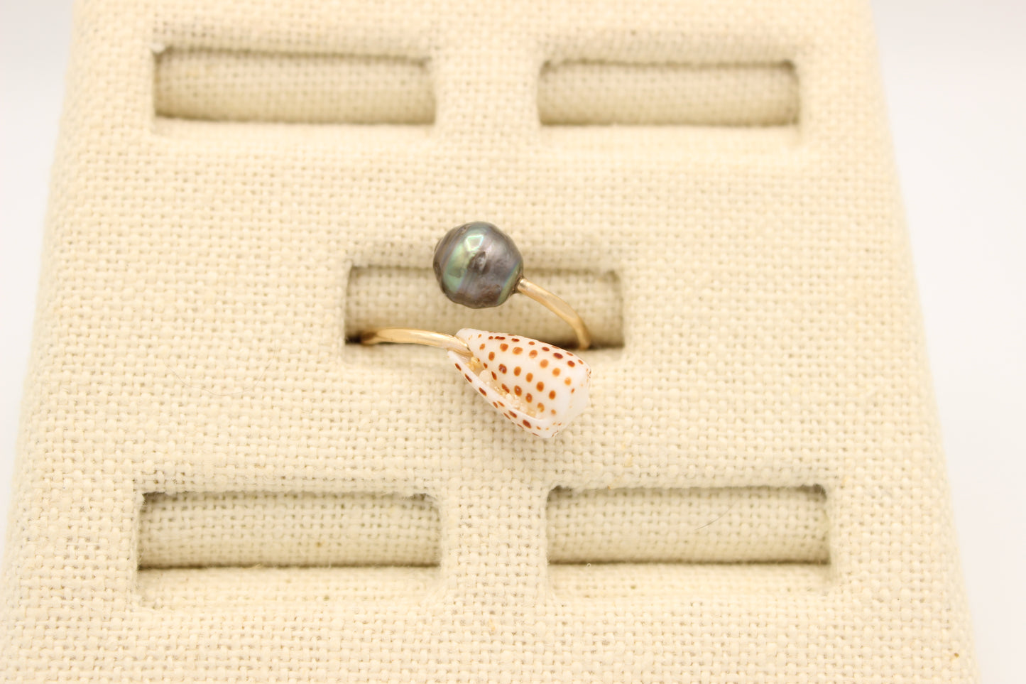 Flea Cone & Tahitian Pearl Ring