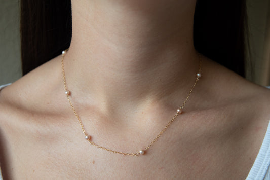 Pink Freshwater Pearl Necklace